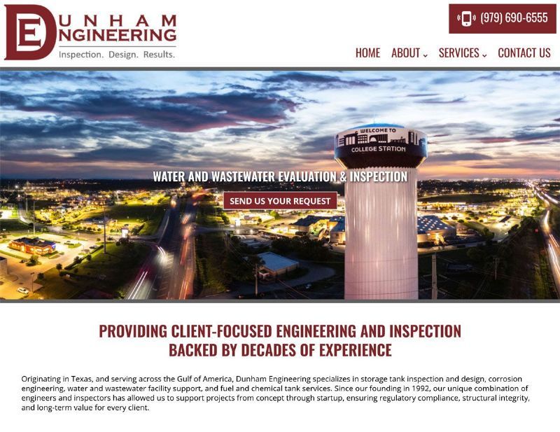 What Does a Custom Website Look Like for an Engineering Company? A Dunham Engineering Case Study