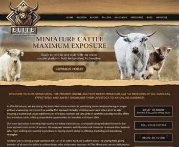 Elite Miniatures Premier Online Cattle Auction