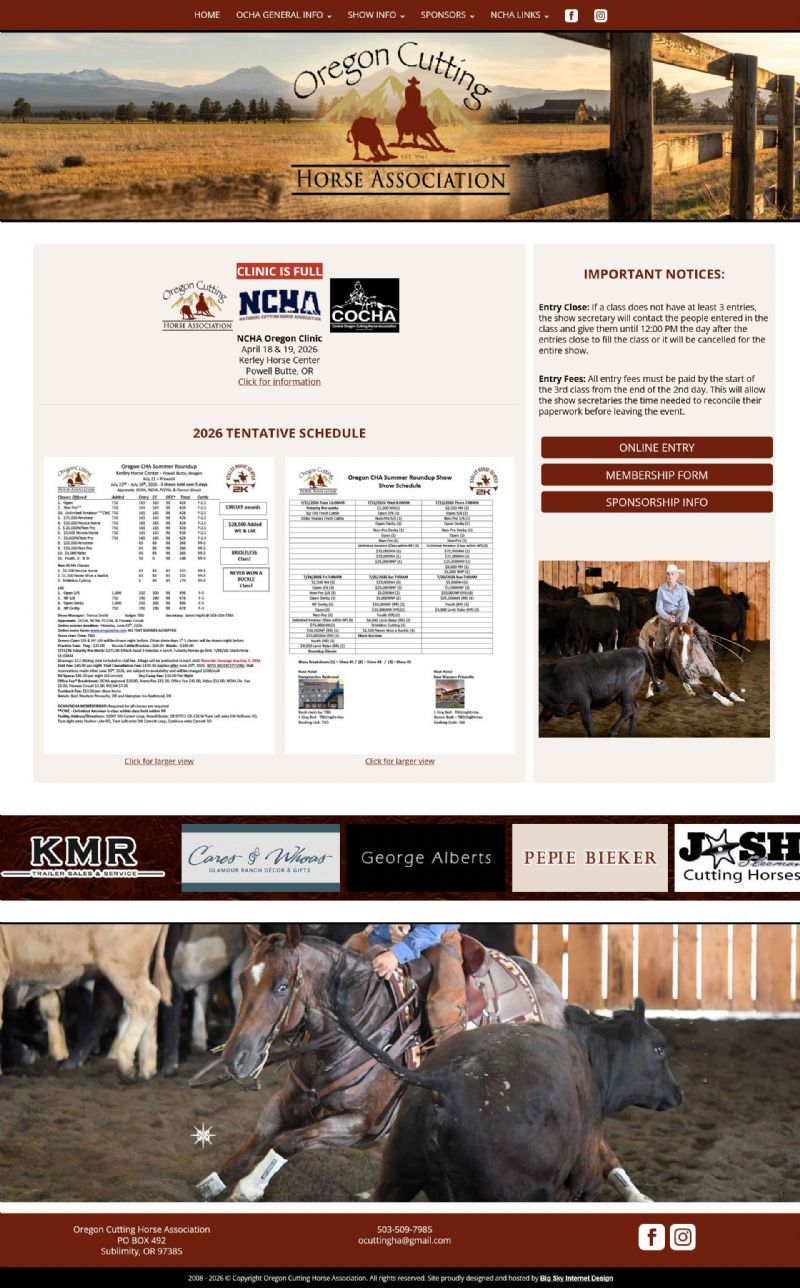 Oregon Cutting Horse Association