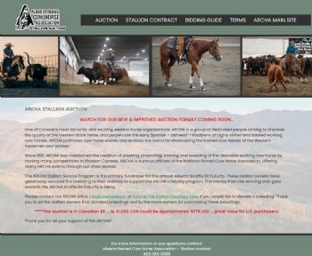 Alberta Reined Cow Horse Association Stallion Auction